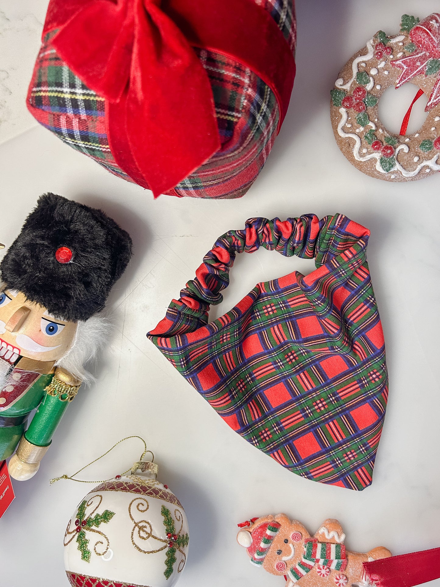 BANDANA | CLASSIC BLU/RED TARTAN