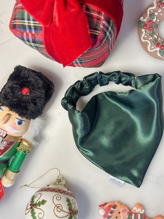 BANDANA | MERRY SATIN GREEN